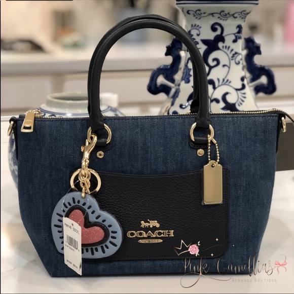 Coach Handbags - Coach Mini Emma Satchel in Denim